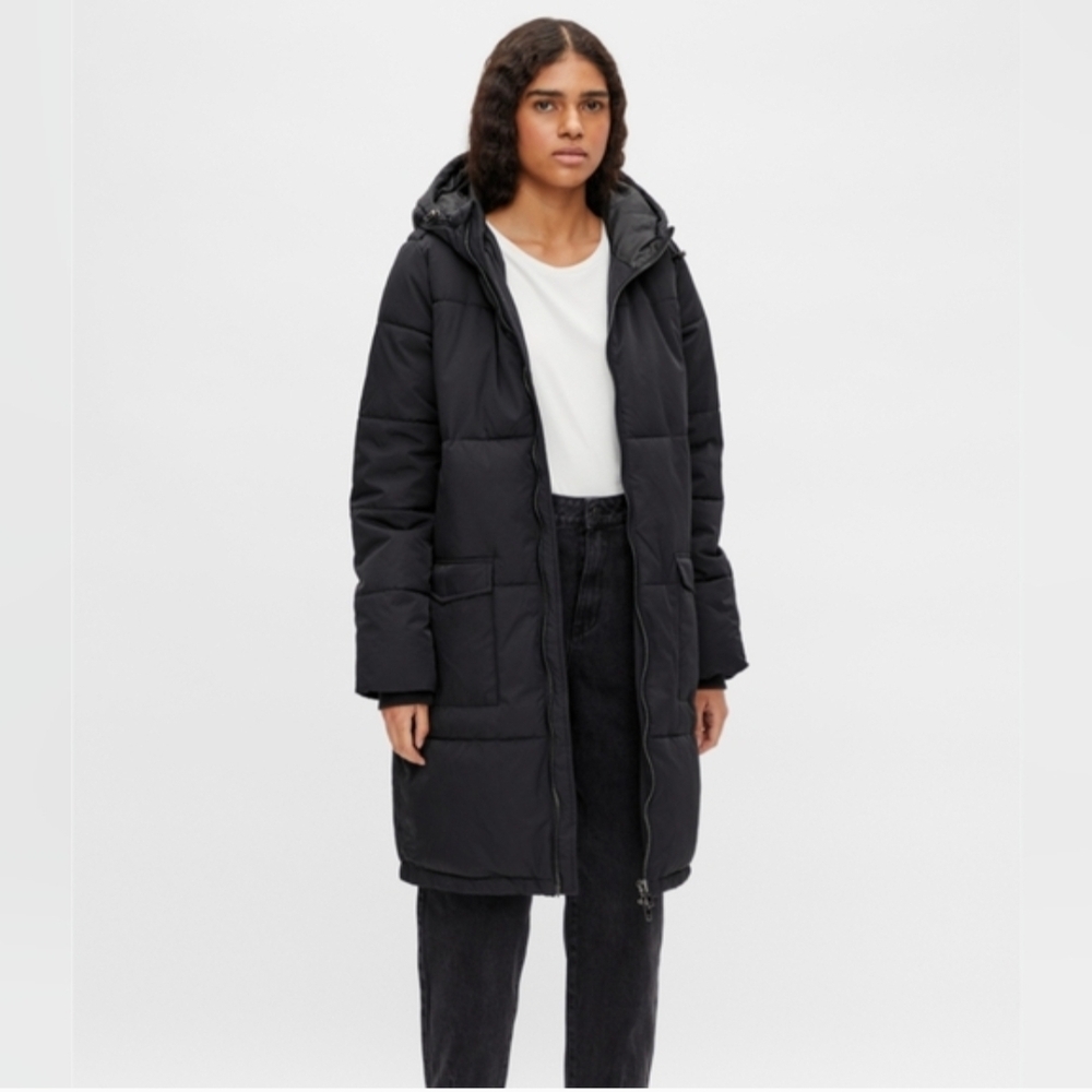 Winter Coat Down Fill Bimba Y Lola Women's Black Puffer Coat
